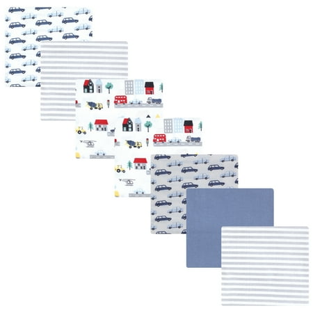 Luvable Friends Hudson Baby Flannel Receiving Blankets 7pk, Metro City Life