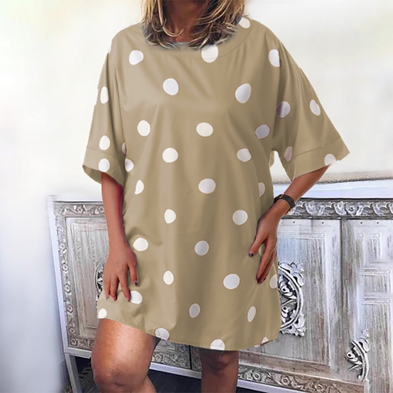 oversized polka dot dress