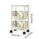 thumbnail image 4 of Estante de almacenamiento multicapa, carrito de almacenamiento móvil con ruedas, fácil de montar, apto para sala de estar, dormitorio, baño, cocina, estantes de plástico., 4 of 6
