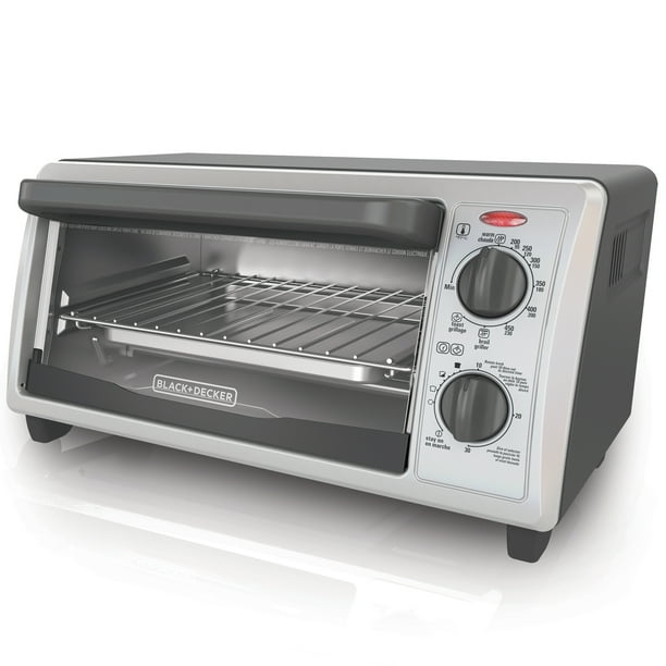 Black Decker Stainless Steel 4 Slice Toaster Oven Walmart Com Walmart Com