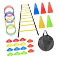 thumbnail image 2 of Colaxi Agility Ladder Portable Staircase Balance Jumping Obstacles Adjustable Rungs 44 Piece Yellow, 2 of 8