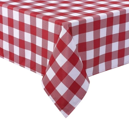 

DSstyles Buffalo Check Tablecloth Washable and Stain Resistant Gingham Tablecloth Great for Outdoor Picnic Parties Kitchen and Holiday Dinner
