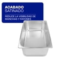 thumbnail image 2 of Inserto de acero inoxidable, tamaño entero (33 x 53.5 cm), altura 6 pulgadas. INAE-6 Rhino Caledonia INAE-6, 2 of 6
