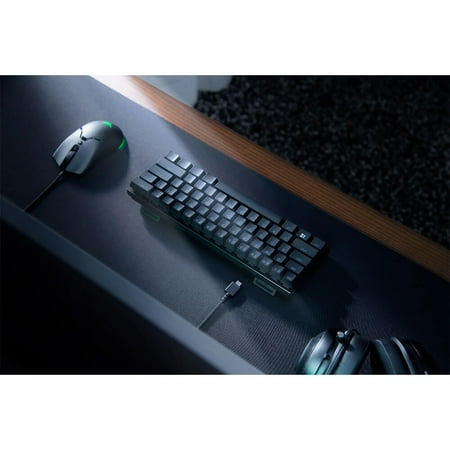 Razer - Huntsman Mini 60% Wired Optical Linear Switch Gaming Keyboard with Chroma RGB Backlighting - Black