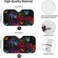 thumbnail image 2 of JoyLamoria Celestial Moon Mandala Design Auto Windshield Sun Shade Front Window Sunshade for Car SUV Van Double Bubble Fdujbj88-week, 2 of 3
