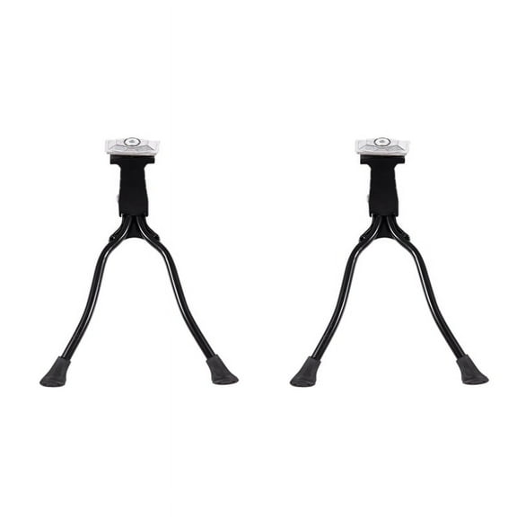 2X Alloy Double-Leg Center Mount Bicycle Bike Kick Stand Black 26 Inch Cycle
