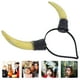 thumbnail image 3 of Diadema de cuernos de toro con aro de pelo de vaca para disfraz de cosplay para niños y adultos, para Halloween y Navidad., 3 of 5
