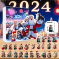 thumbnail image 3 of Countdown Sets Christmas Home Decorations 2024 Holiday Advent Calendar with 2D Cat Ornaments for Festive Christmas Tree Set, 3 of 8