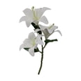 thumbnail image 2 of Artificial Lilies Flowers 40cm Plastic Fake Flower Decor for Home Wedding Centerpieces - Realistic Artificial Lily Picks, Faux Plant for Vase, Indoor Outdoor Shelf Hotel Room Decor, 2 of 6