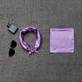 thumbnail image 3 of Women Lady Solid Color Wrap Scarf Fashion Accessory (Light Purple), 3 of 5