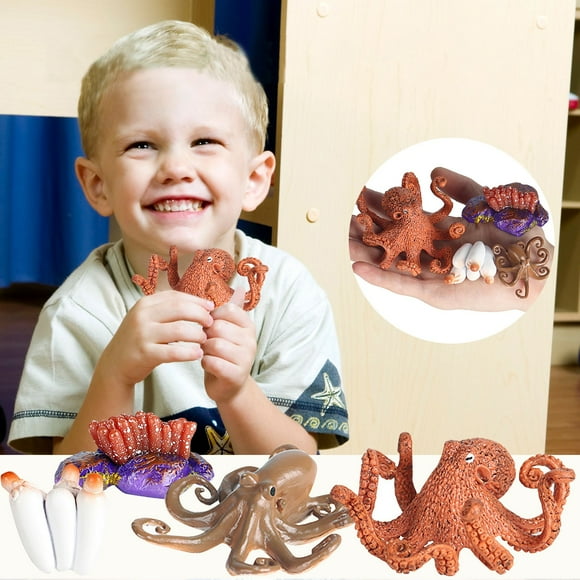IMENGL Toys Growth Cartoon Children's Cycle Educational Model Simulation Animal Education Activities for Toddlers 1-3,Toddler Magnets for Refrigerator,Animal Matching Game Head And Tails,Thick It,Al