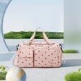 thumbnail image 1 of Fiudx Bolso de Mano con Estampado de Fresa, Bolso de Mano de Gran Capacidad con Compartimento para Zapatos y Separación Entre Ropa y Artículos Húmedos y Secos, Bolso Ligero de Pana para Fin de Semana, 1 of 6