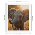 thumbnail image 2 of Paint By Numbers Kit for Adults Beginner - DIY Young Elephant In Golden Light Canvas Painting Kits for Adults, Frameless Paint By Number for Adults for Home Wall Decor 16x20 Inch, 2 of 7