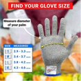 thumbnail image 3 of Guantes anticorte HPPE para cocina de alimentos, guantes resistentes a cortes protectores de manos para el hogar de nivel 5, 3 of 4