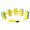 Yellow, variant on EVA Adjustable Back Floatation Belt Kids Beginner Swimming Back Float Board Water Training Auxiliary Tool