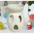 White Ceramic Aromatherapy Diffuser;Product Size 3x3x4.75. Add your own tea light and arom oil