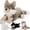 Wolf-Brown, variant on MorisMos 19.7in Wolf plush toy set with 3 Babies, Soft Stuffed Animal Family