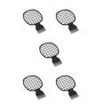 thumbnail image 2 of Vogacara Profesional portátil peine corto grueso rizador sucio trenza cepillo herramienta de peluquería regalo para mujeres Unisex Negro 5piezas, 2 of 6