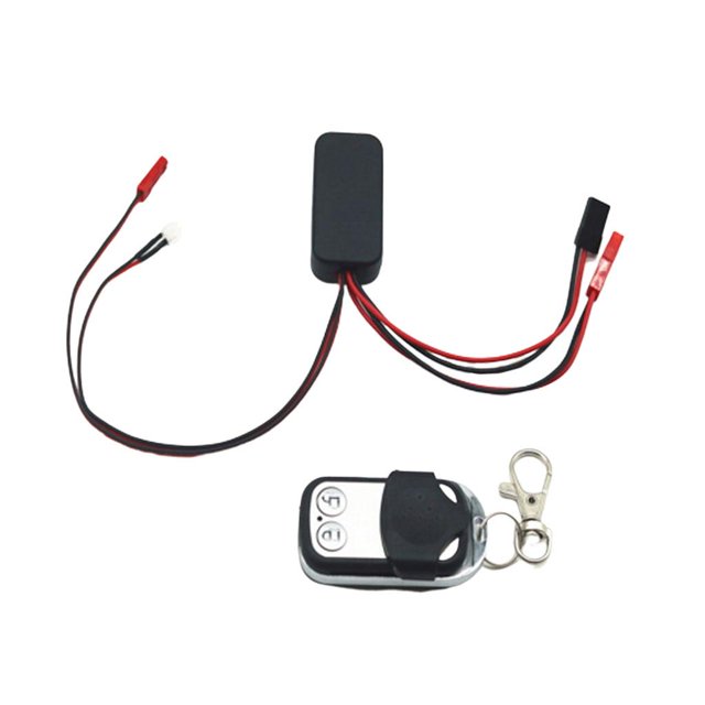 1:10 Controlador y Receptor de Cabrestante Accesorios de Repuesto para Automóvil Mando CUTICAT Controlador de cabrestante de oruga RC