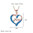 thumbnail image 2 of DESIGNICE Mom Birthday Gifts,Chic Heart-Shaped Gifts for Mom Birthday,Meaningful Mother Birthday Gifts with "MOM" Pendant,Versatile Necklaces for Women for Different Occasion,PINK, 2 of 2
