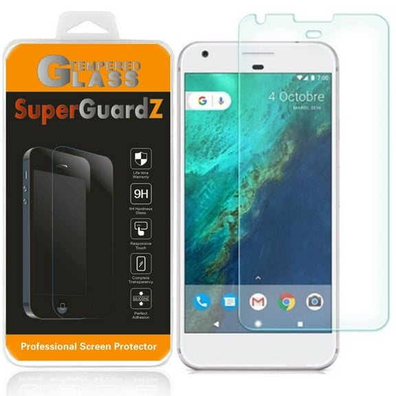 [2-Pack] For Google Pixel (2016 Released) - SuperGuardZ Tempered Glass Screen Protector, Anti-Scratch, 9H Hardness, Anti-Bubble, Anti-Shock
