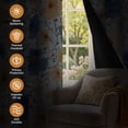 thumbnail image 4 of Tchckioa Tribal Flowers Blackout Curtains for Bedroom,42x63 Inch Farmhouse Thermal Insulated Grommet Drapes,Set of 2, 4 of 8