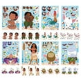 thumbnail image 2 of Moanana Inspired Make-a-face Stickers, Make You Own Stickers DIY Cartoon Stickers for Party Decoration Party Supplies Laptop Luggage Notebook Stickers(24 PCS), 2 of 5