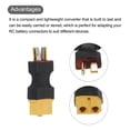 thumbnail image 4 of Adaptador de conector XT60 hembra a T-Plug macho RC/RC LiPo Battery Converter 4pcs, 4 of 6