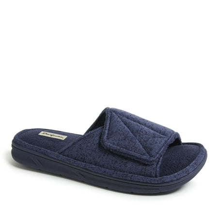 

Men s Chase Marled Knit Slide Memory Foam Slippers with Adjustable Strap