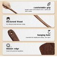 thumbnail image 5 of Wood Spatula for Cooking Wooden Kitchen Utensils for Nonstick Cookware Fried Spatulas Wooden Spatula Flat Turner for Baking Mixing Scraping Solid Turner Cooking Utensils Kitchen Accessories Tools, 5 of 6