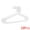 White, variant on Unique Bargains Plastic Pants Hangers Durable Space Saving Clothes Hangers 10 Pcs White