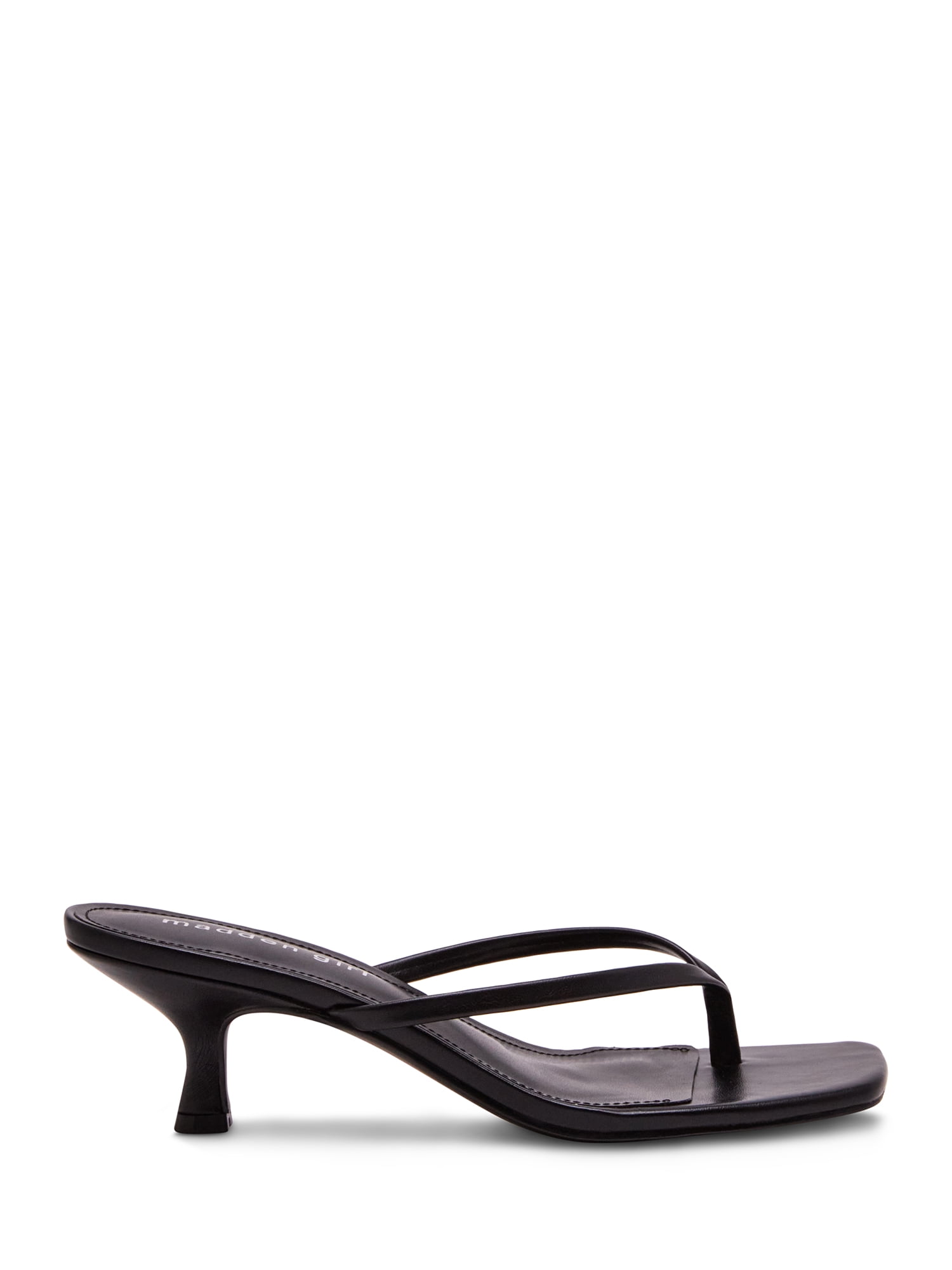 Madden Girl Women's Charlene Thong 2 inch Kitten Heel Sandal