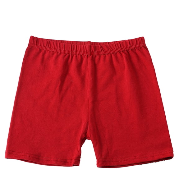 LYMAYTER Toddler Girls Solid Bike Shorts Girls Preschool Pull-On Cartwheel Shorts Lightweight 4-16Y