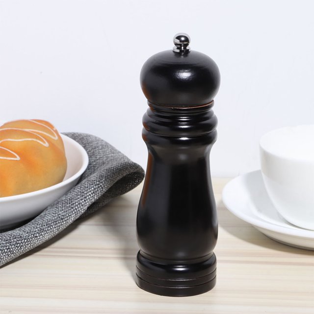 Pepper Grinder, Durable Practical Fine Workmanship Easy to Operate, no Burr Salt Grinder, for Home Kitchen Restaurant Hotels