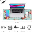 thumbnail image 5 of Long Mouse Pads for Desk,Pioneer Flower Floral Print Pattern Desk Mats on Top Of Desks, Desk Mouse Pad Extra Large with 3mm Non-Slip Base and Stitched Edge for Gaming,Office,Work,Home 31.5"x11.8", 5 of 6