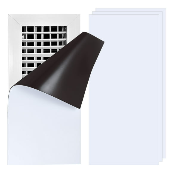 Cubiertas Magnéticas Uxcell [3 piezas] - Cubiertas para Ventilación para Uso en Piso, Pared y Techo & Hogar & RV & HVAC - [Blanco - 12 x 5.5 PULGADAS]