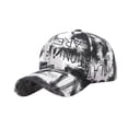thumbnail image 3 of Gorra de béisbol para hombre, moderna, deportiva, de algodón, para el sol, clásica, transpirable y ligera. Negro, 3 of 9