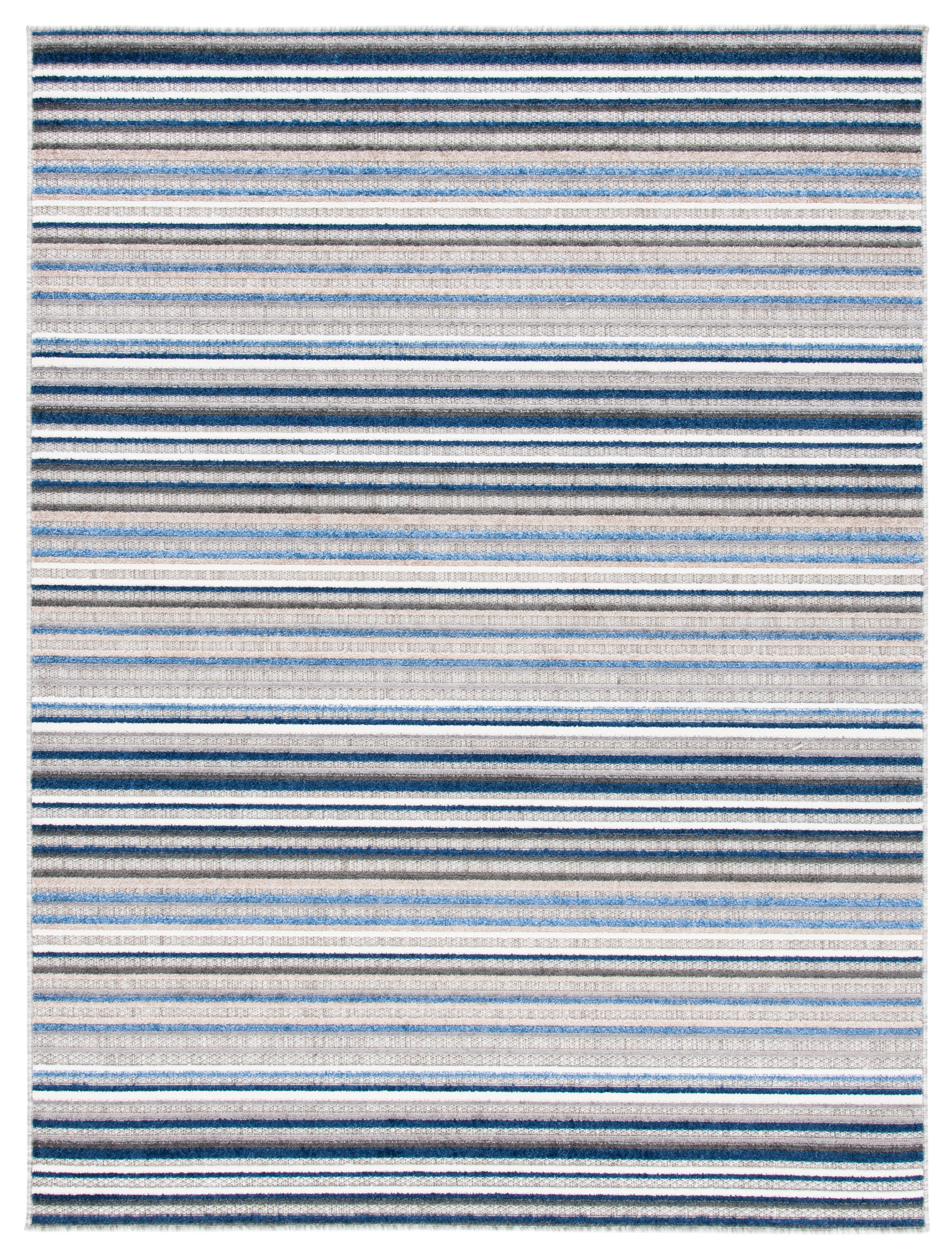 Safavieh Cabana Fedelma Striped Indoor/Outdoor Area Rug, Gray/Blue, 6' x 8'