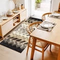 thumbnail image 3 of Vintage Boho Zigzag Weave Rectangle Area Rug 2x6ft,Living Room Rug Non-Slip Washable Circle Rugs Pad,Southwest Ethnic Geometric Art Soft Floor Carpet for Bedroom Dining Room, 3 of 9