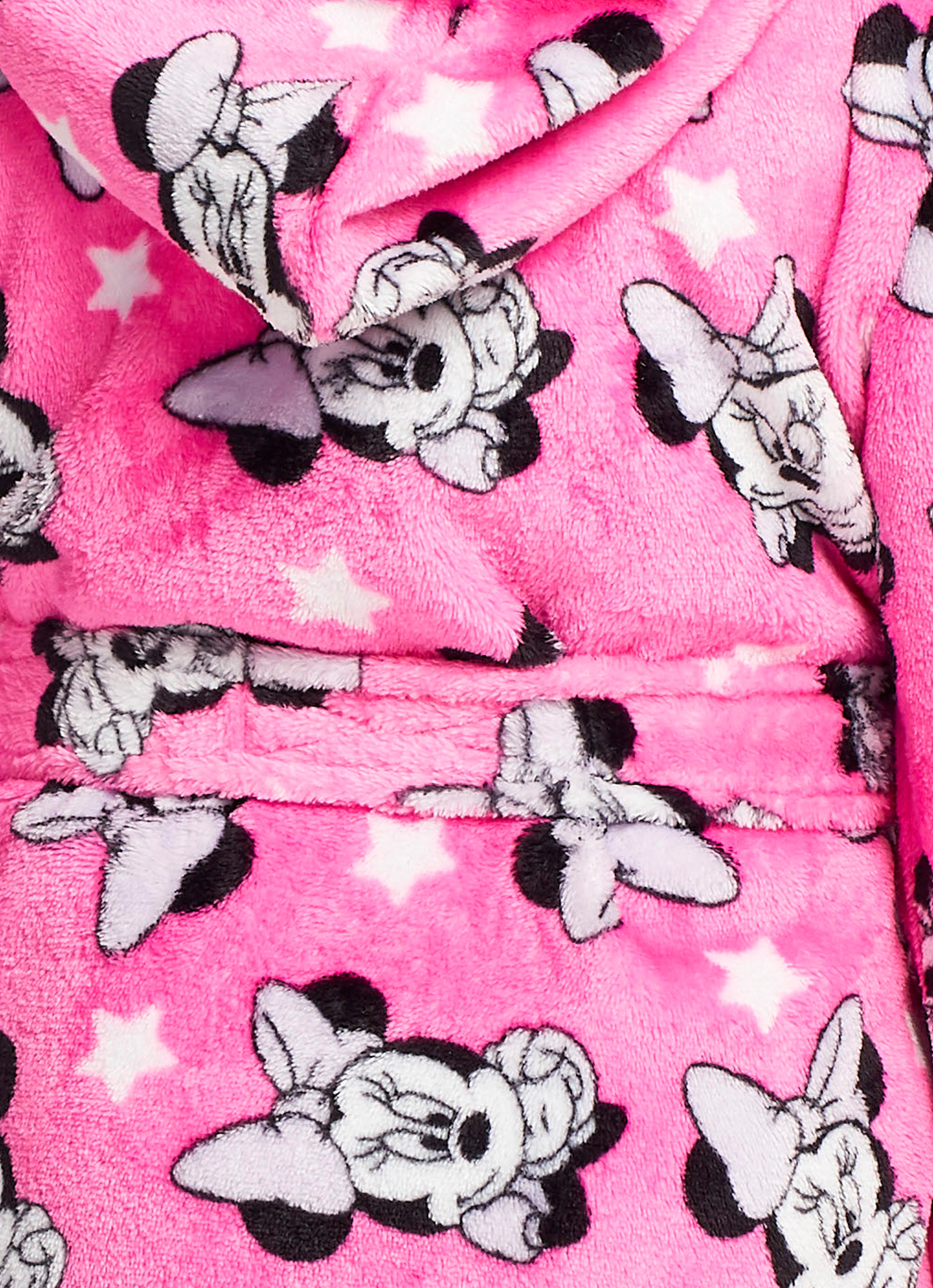 Girls Disney Minnie Mouse Sleep Robe Girls Fleece Hooded Bathrobe4