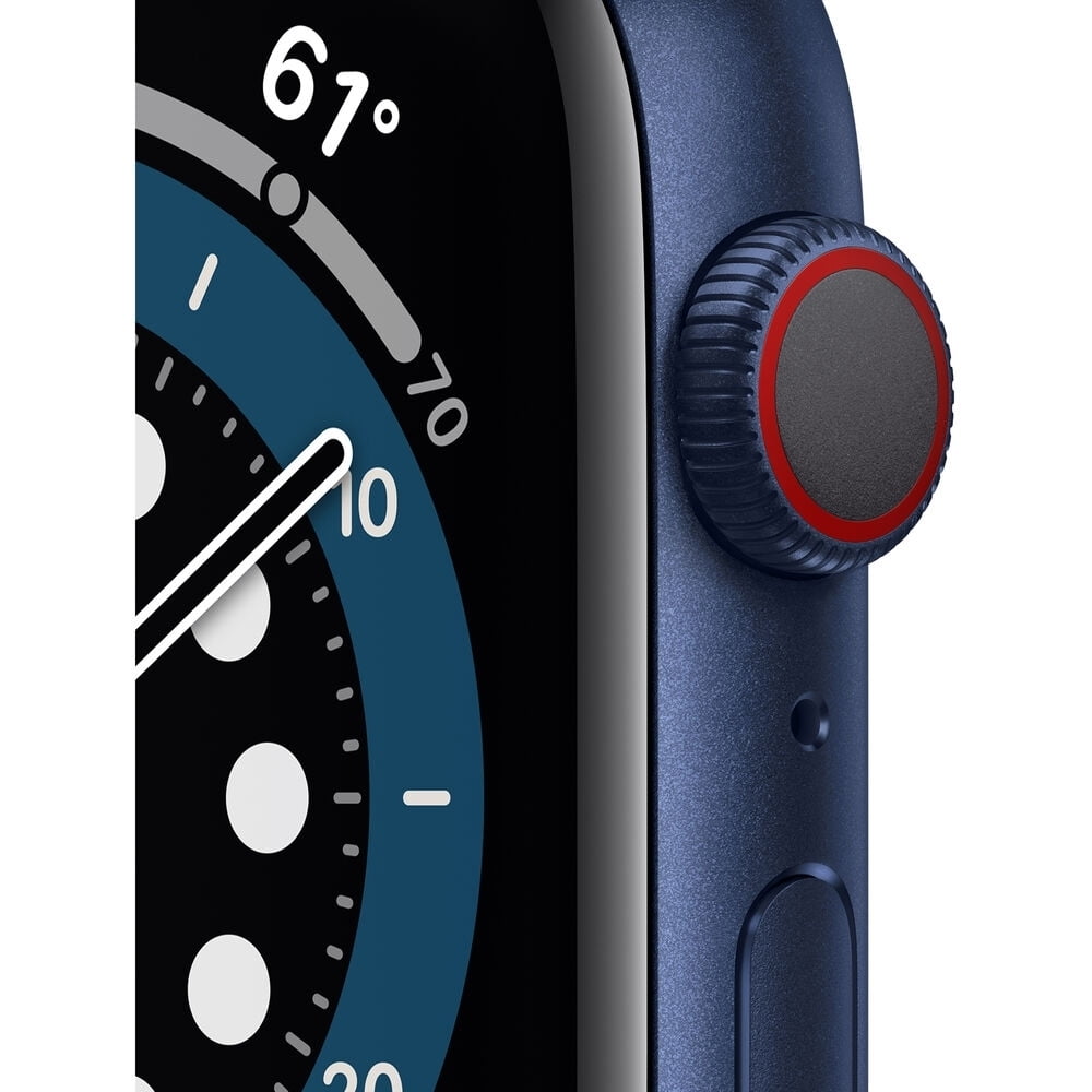 Restored Apple Watch Series 6 (GPS + Cellular) 44mm Aluminum Case, Blue (Refurbished)