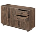 thumbnail image 3 of Bowery Hill Rustic Wood Two-Drawer Buffet in Reclaimed Oak, 3 of 7