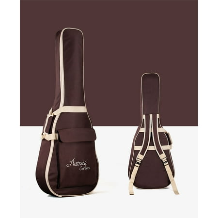 Classical Folk Guitar Case - Folk Acoustic Guitar Gig Bag Case PU Padded Waterproof for 39 40 41 inch