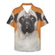 thumbnail image 3 of Camisas hawaianas con estampado de tigre y ciervo para hombre, blusas informales de manga corta para fiesta, abotonadas, para verano, 3 of 5