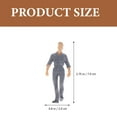 thumbnail image 4 of Miangastore Miniature Figures Abs For Model Railway 16Pcs, 4 of 8