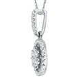 thumbnail image 2 of KATARINA Diamond Cluster Pendant Necklace in 10K White Gold (1/2 cttw, G-H, I2-I3), 2 of 3