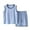 Blue, variant on Lovskoo 2024 Girls Boys Clothing Sets 2 Piece Sleeveless Crewneck T Shirt Shorts Sets Toddler Baby Outfits Kids Size 1-15 Years Blue