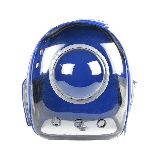 MOCHILA BURBUJA P/MASCOTAS AZUL