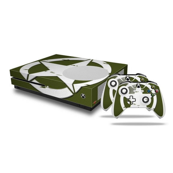 WraptorSkinz Decal Skin Wrap Set works with 2016 XBOX One S Console and 2 Controllers Distressed Army Star