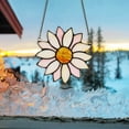 thumbnail image 3 of Steadline Sunflower Shaped Glass Wind Chime with Colorful Design for Window Decor Living Room Bedroom Decoration Gift Idea Outdoor Indoor Use, 3 of 5